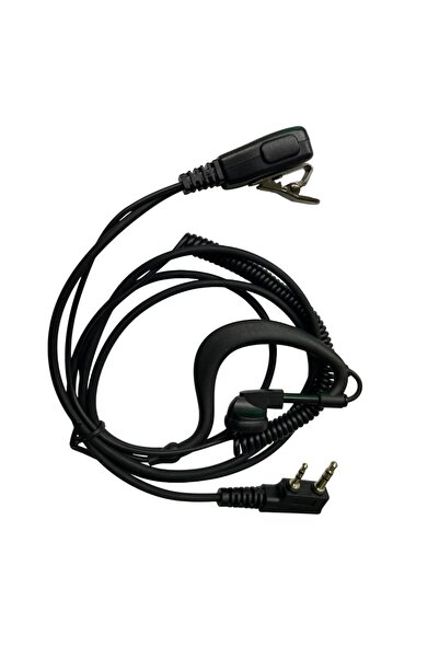 SFE Spiral Kablolu Bas Konuş Mikrofonlu Yüksek Modülasyonlu Şantiye Telsiz Ku...