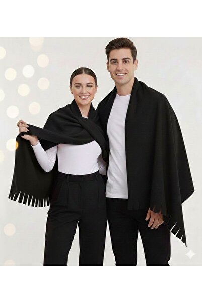 NERGIZ SIYAH POLAR ATKI ŞAL CIFT KOMBİNİ