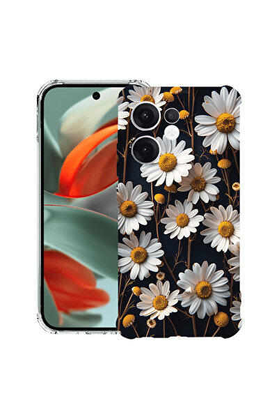 bestcase Carcasă antișoc compatibilă cu Oppo Reno15 Pro, 3D Daisy