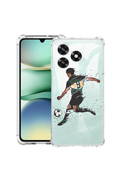 bestcase Carcasă antișoc compatibilă cu Honor X5c Plus / X5c, model fotbal