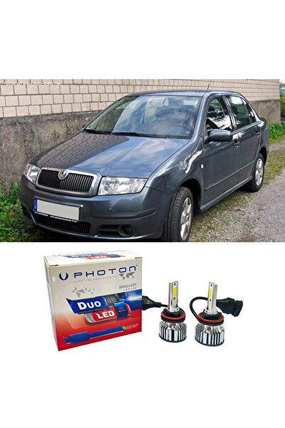Photon Skoda Fabia 1 Uzun Far Ampulü H3 Duo Yeni Seri Beyaz 1999-2006