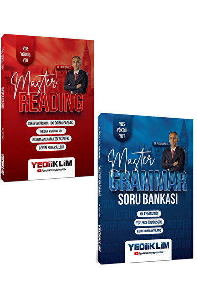 Yediiklim Yayınları YDS YÖKDİL YDT Master Grammar ve Reading Soru Bankası