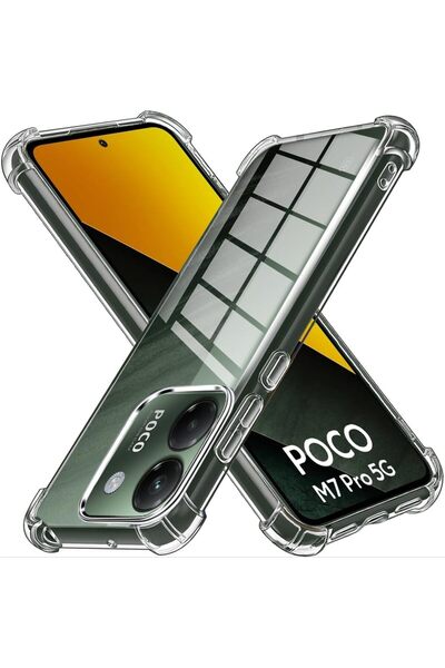 bestcase Husa Anti Shock Case compatible with Poco M7 Pro 5G, Transparent
