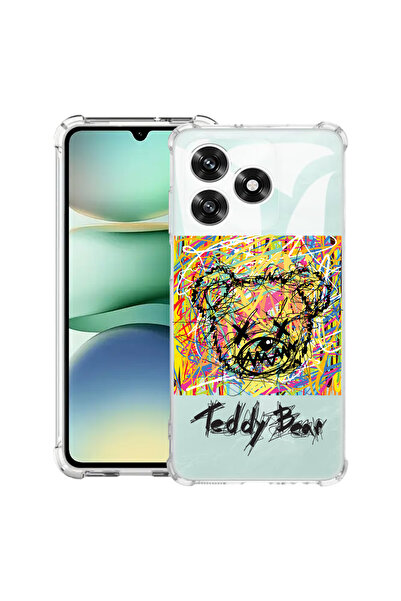 bestcase Carcasă antișoc compatibilă cu Honor X5c Plus / X5c, Teddy Bear Abst...