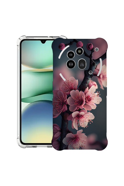 bestcase Husa antișoc compatibilă cu Nothing Phone (3a) Pro, culoare Cherry B...