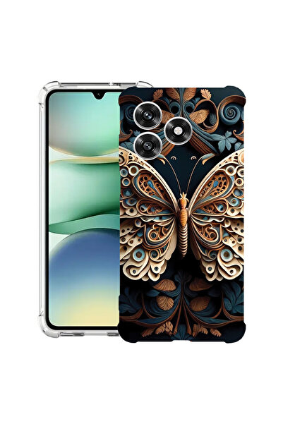bestcase Carcasă antișoc Husa compatibilă cu Honor X5c Plus / X5c, Fluture Fr...