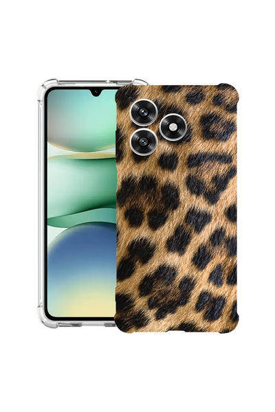 bestcase Carcasă antișoc Husa compatibilă cu Honor X5c Plus / X5c, model leop...