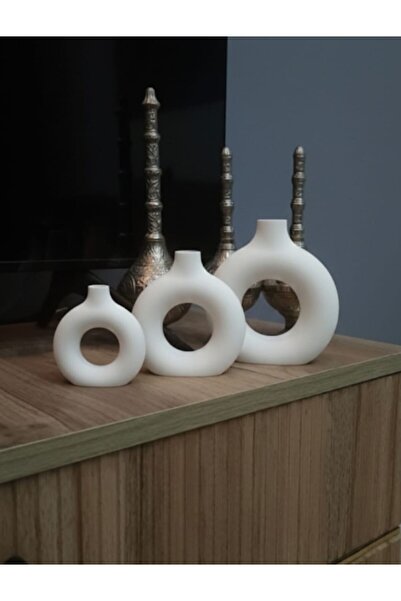 espress 3d Minimal 3lü Vazo Seti