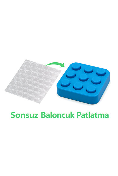 Üreet Sonsuz Baloncuk Patlatma Oyuncağı (Mavi) - Stres Giderici, Rahatlatıcı ...