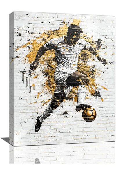 ALAYRA International Graffiti Canvas Wall Art 30x40cm Colorful Street Art Fra...