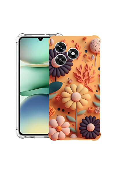 bestcase Carcasă antișoc Husa compatibilă cu Honor X5c Plus / X5c, Happy Flowers