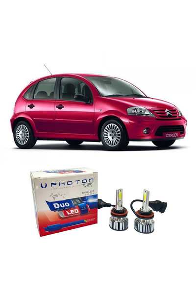 Photon Citroen C3 Kısa Far Ampulü H7 Duo Yeni Seri Beyaz 2002-2009