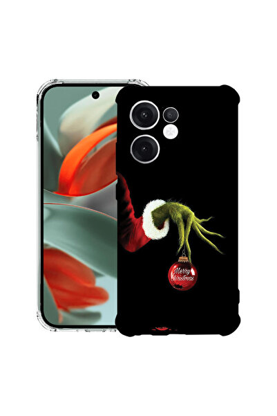 bestcase Carcasă antișoc Husa compatibilă cu Oppo Reno15, Xmas GreenMass