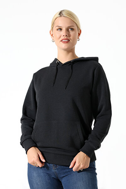 BEDUCA Sweatshirt That Turns into a Bag When Flipped Inside Out, Anthracite T...