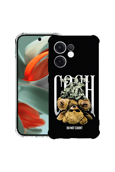 bestcase Carcasă antișoc Husa compatibilă cu Oppo Reno15, Teddy Bear Money
