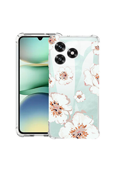 bestcase Carcasă antișoc Husa pentru Honor X5c Plus / X5c, culori pastel - Flori