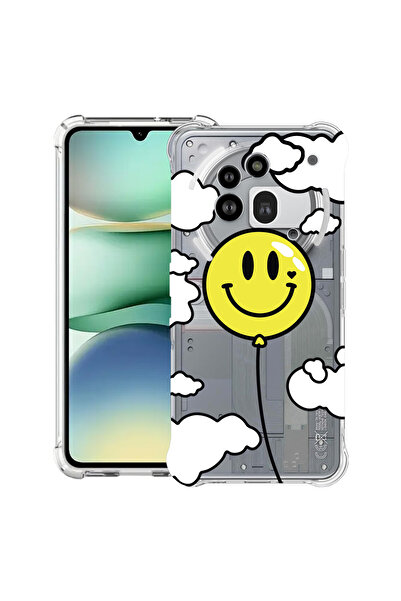 bestcase Carcasă antișoc Husa compatibilă cu Nothing Phone (3a) Pro, cu zâmbet balon