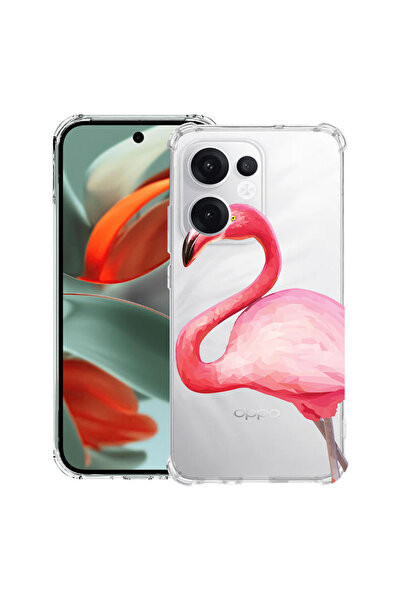 bestcase Carcasă antișoc compatibilă cu Oppo Reno15, roz Flamingo