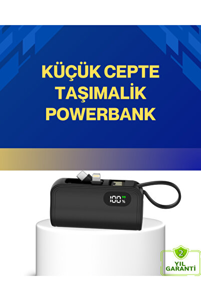 hep dükkan EN POPÜLER LED Göstergeli 2000mAh Cep Tipi Hızlı Şarj Powerbank UYGUN