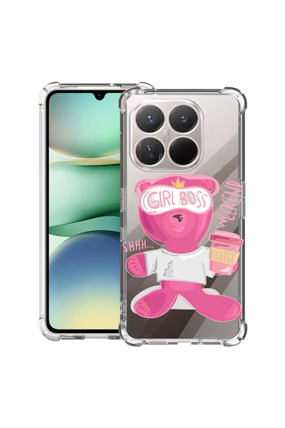 bestcase Husa antișoc pentru Motorola Edge 70, Teddy Bear - Gril Boss