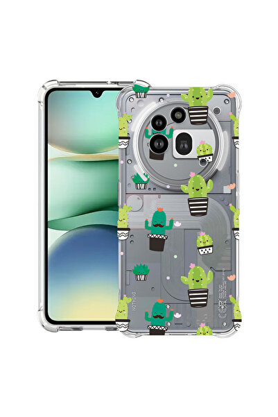 bestcase Carcasă antișoc Husa pentru Nothing Phone (3a) Pro, Happy Cactus