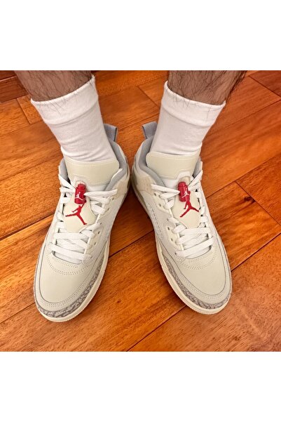 Nike Jordan Spizike Low Gs Unisex White Leather Sneakers (Slim Fit Get 1 Size up) Fq3950-100