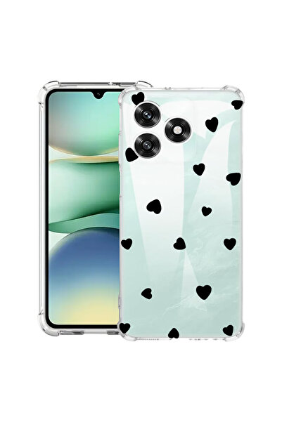 bestcase Θήκη Husa Anti Shock συμβατή με Honor X5c Plus / X5c, με μοτίβο καρδιάς