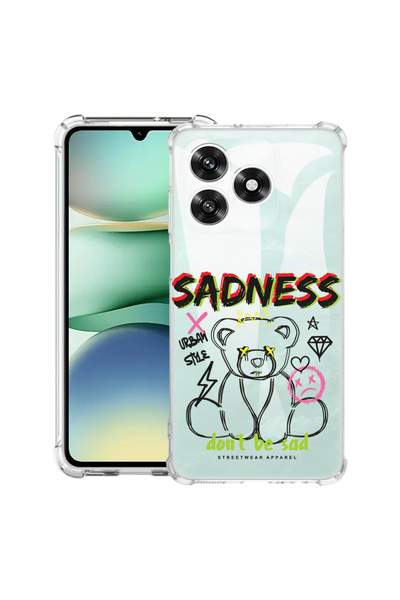 bestcase Carcasă antișoc compatibilă cu Honor X5c Plus / X5c, Teddy Bear Sadness