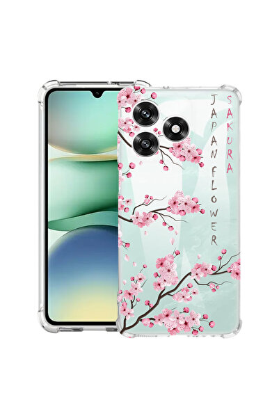 bestcase Carcasă antișoc Husa compatibilă cu Honor X5c Plus / X5c, Cherry Blo...