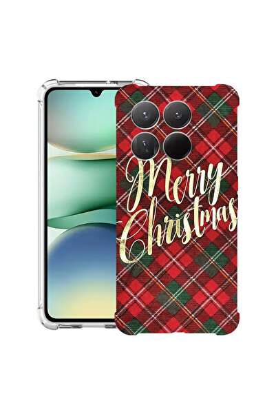 bestcase Husa antișoc compatibilă cu Motorola Moto G86 Power, Crăciun fericit