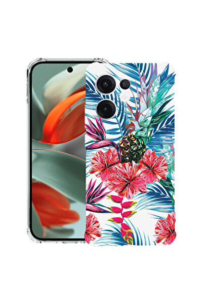 bestcase Carcasă antișoc compatibilă cu Oppo Reno15, flori