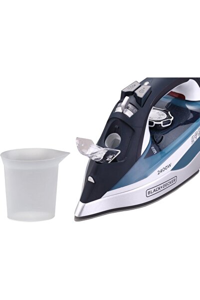 Black&Decker BLACK+DECKER Steam Iron, 2400W Power, 380ml Water Tank, Steam Bu...