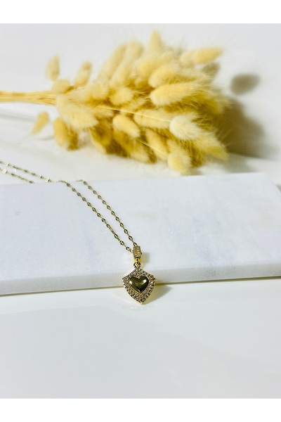 staınless steel Charm Uçlu Kalp Kolye 316 L