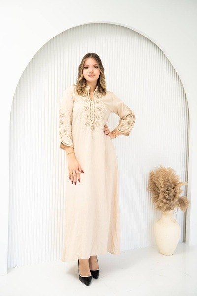 AFandina Elegant jalabiya with luxurious embroidery SM-10