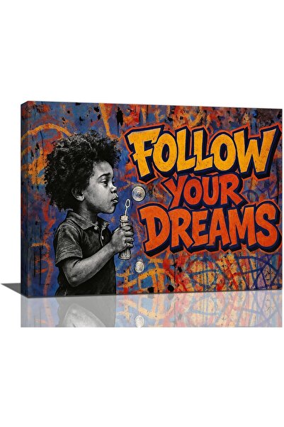ALAYRA International Graffiti Canvas Wall Art 40x60cm Colorful Urban Wall Dec...
