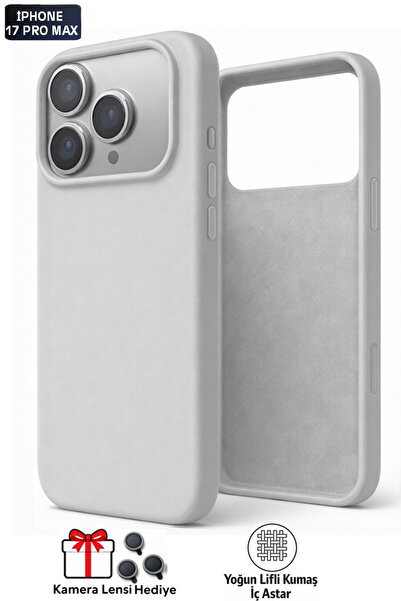 Tech&bello accessories غطاء سيليكون قابل للمسح متوافق مع آيفون 17 برو ماكس مع...