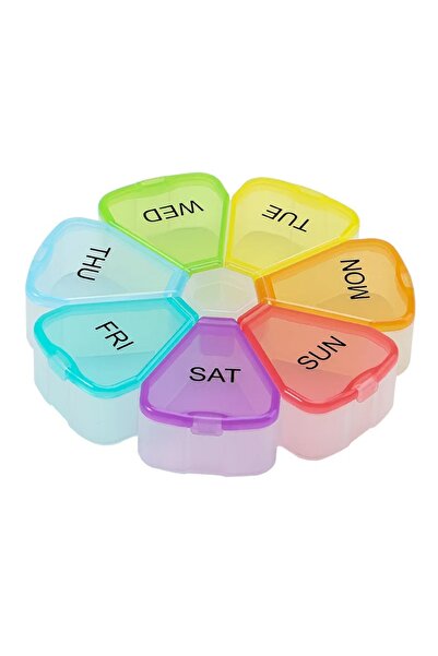 Choice4 علبة حبوب الفيتامينات المحمولة رقم 1 للسفر، منظم تخزين أقراص الفيتامي...