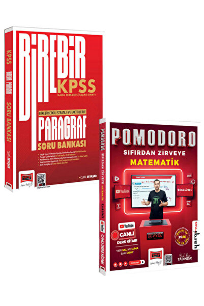Yargı Yayınları 2026 KPSS Birebir Serisi Paragraf ve Pomodoro Sıfırdan Zirvey...