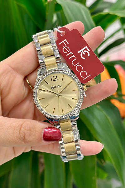 Ferrucci Çelik Kordon Su Geçirmez Garantili Kadın Kol Saati