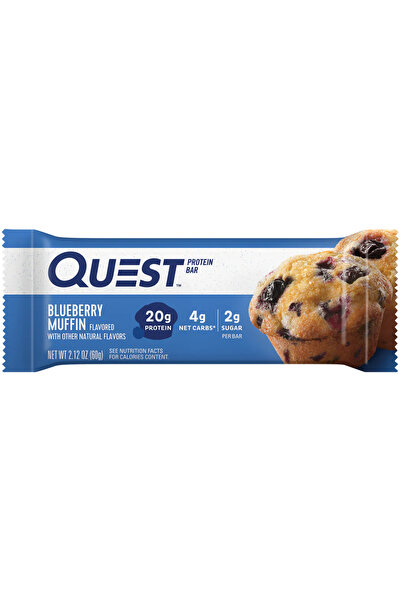Quest لوح بروتين - بنكهة كعكة التوت الأزرق، غني بالبروتين، 60 غرام