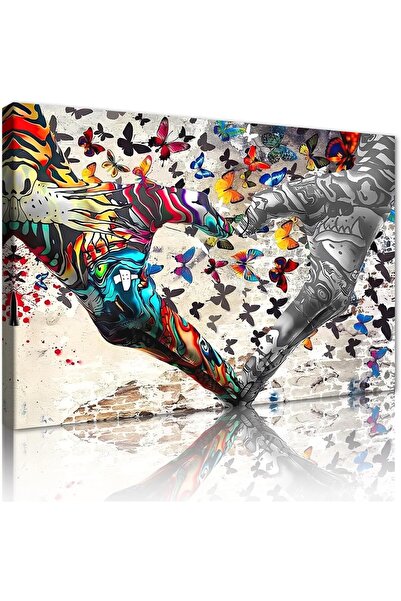 ALAYRA International Graffiti Canvas Wall Art 40x60cm Colorful Urban Wall Dec...
