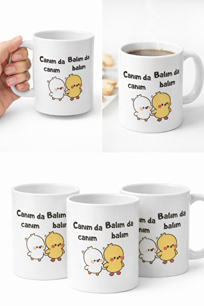 Meya design I Love You Too, I Love You Too, Printed Cute Ceramic Mug Cups