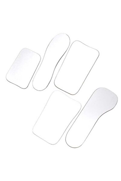 Generic 5-Piece Photography Glass Double-Sided Mirror Dental Tool Set Clear 24cm