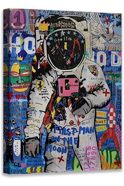 ALAYRA International Graffiti Canvas Wall Art 30x40cm Colorful Street Art Fra...
