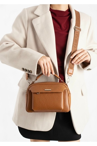 Berlin bags حقيبة كروس نسائية متعددة الاستخدامات من تويل بأربعة أقسام