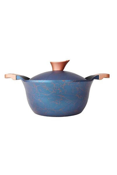 Akdeniz Ametist 18 Cm Bakalit Kulplu Mavi Spider Desenli Döküm Kapaklı Döküm ...