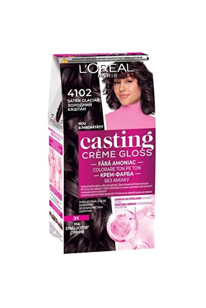 L'Oreal Paris Vopsea Par Semi-Permanenta fara Amoniac Casting Creme Gloss 4102 Saten Glaciar, 180 ml