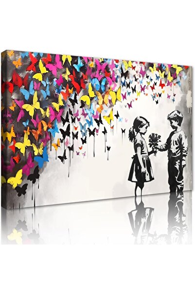 ALAYRA International Graffiti Canvas Wall Art 30x40cm Colorful Street Art Fra...