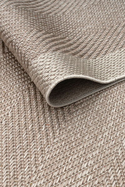 Vila Nova Home Krem Bej Sisal Dokuma, Çerçeveli,tozumaz kaymaz taban Salon, O...