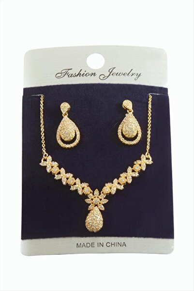 OSENSE مجموعة قلادة من حجر الزركون البيضاوي